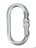 MSA Steel screwgate carabiner, 17 mm gate